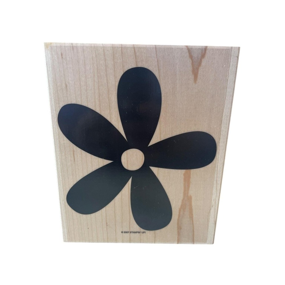 Stampin' Up! "Big Blossom" Wood Mounted Rubber Stamp Floral Flower